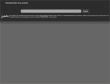 Tablet Screenshot of lemenbros.com